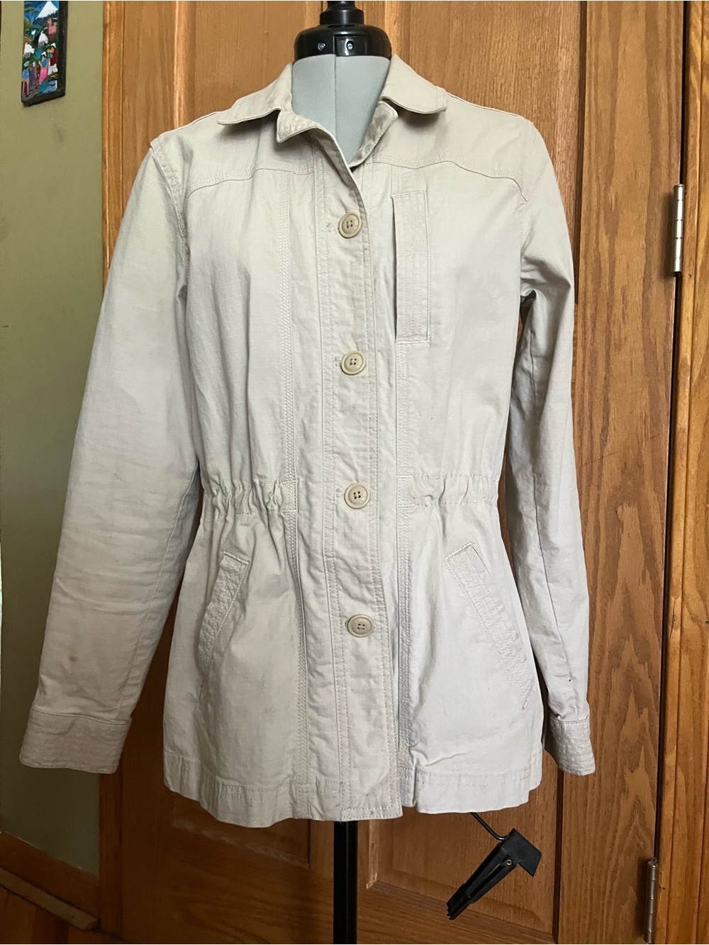 Eddie Bauer Light Beige Utility safari Jacket